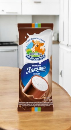 Мор. пломбир мдж 15% Кубанская Лакомка в шок.-слив. глазури 90 гр.
