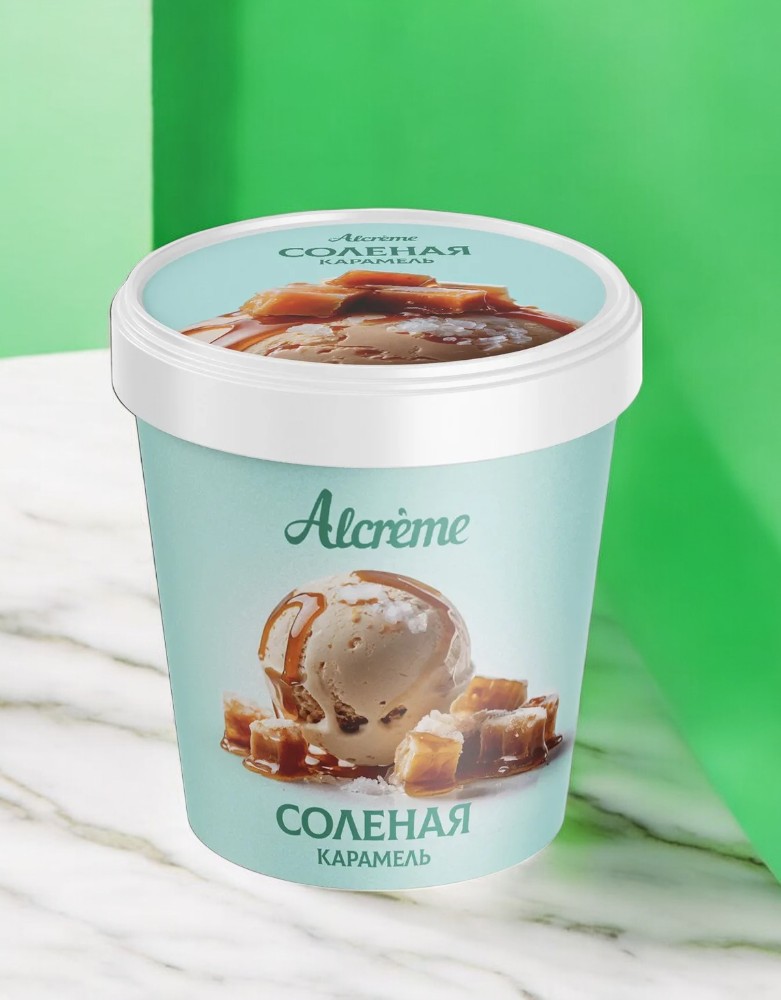 Мор. Пломбир “Соленая карамель” 300 гр* ALCREME