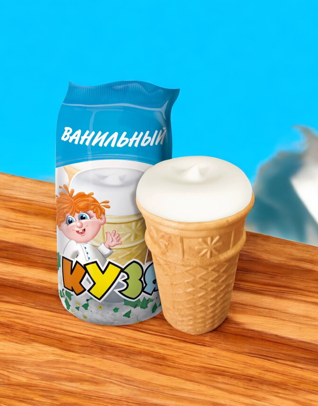 Ваф.ст. Кузя ПЛОМБИР ван. в уп. 70гр.