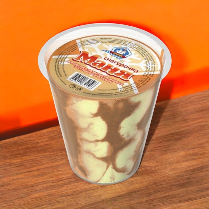 Пласт.ст. СНЕГУРОЧКА МАНЯ кр.брюле со сгущ. 80гр