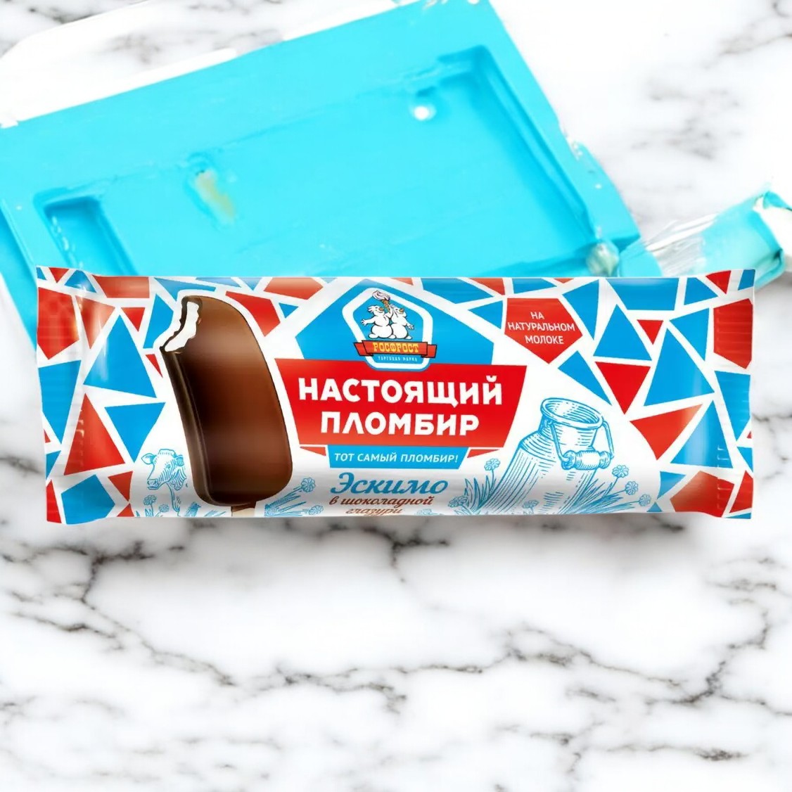 Эск. НАСТОЯЩИЙ ПЛОМБИР ваниль в шок.глазури 70гр.