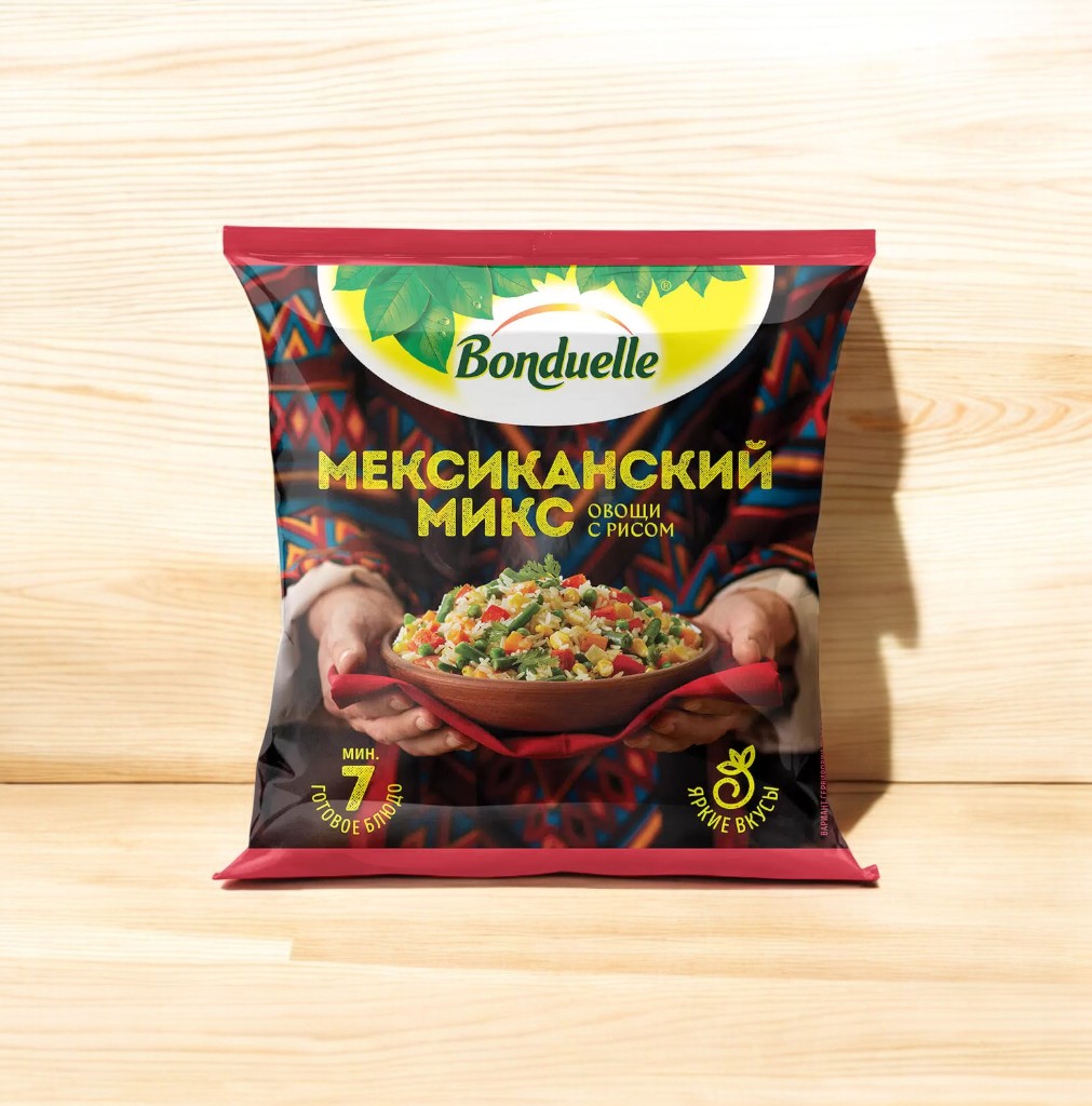 Смесь овощная Мексиканский микс 0,4 кг Бондюэль