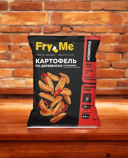 Картофель по-деревенски со специями Ароматная паприка «Фрай Ми/Fry Me» (RW19) 700 гр.