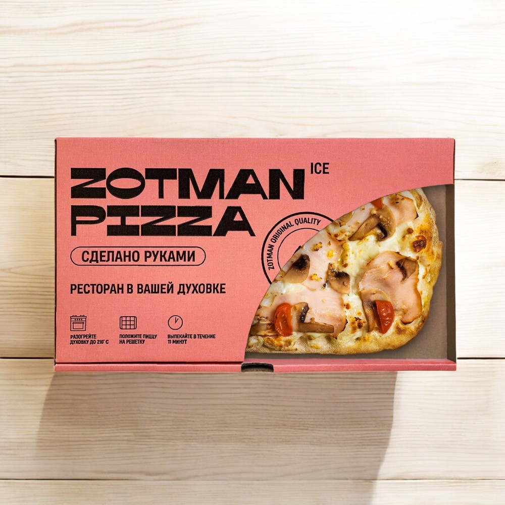 Пицца “Ветчина и грибы.ICE” 310 гр. Zotman