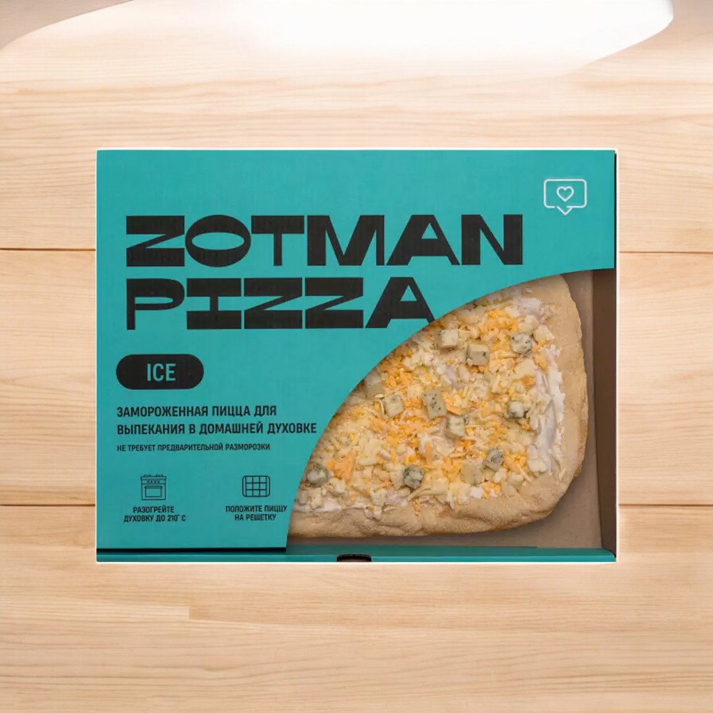 Пицца “Четыре сыра.ICE” 395гр Zotman