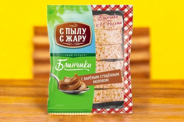 Блинчики “С Пылу с Жару” с вареной сгущенкой 360 гр.