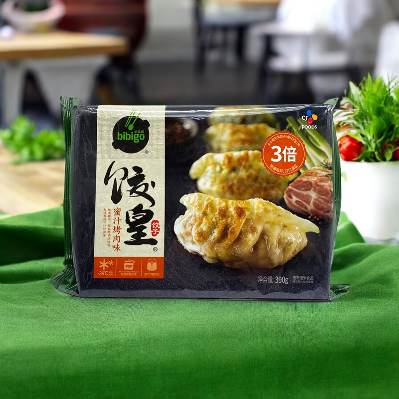 Дамплинги кинг-сайз со вкусом барбекю “Bibigo”, 390 гр