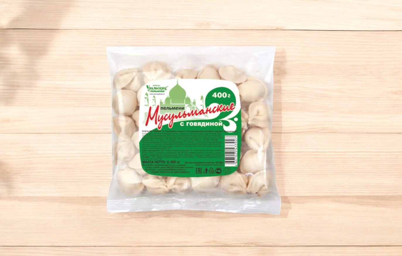 Пельмени МУСУЛЬМАНСКИЕ /С говядиной/ 400гр.