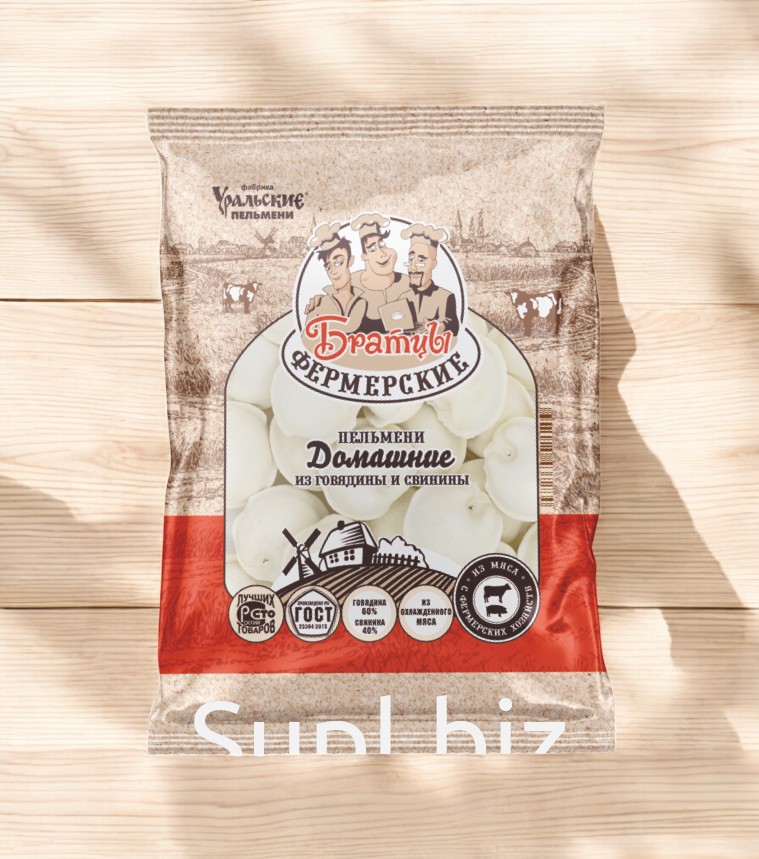Пельмени ФЕРМЕРСКИЕ из говядины и свинины /ГОСТ Домашние/ 700гр.*