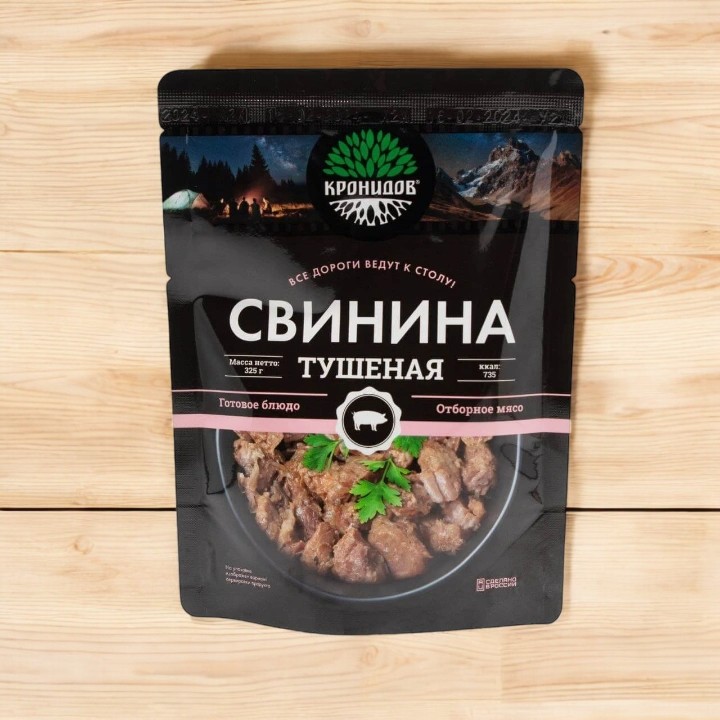 Свинина тушеная, высший сорт 325гр