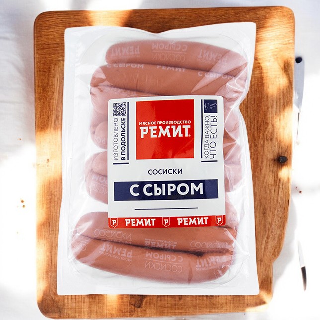 Сосиски с сыром ц/о газ ~1 кг 79536