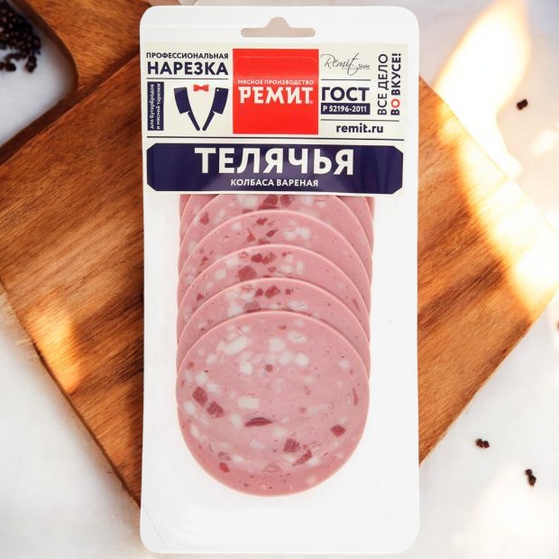 Телячья вар. нарезка (шт. 150 гр.)