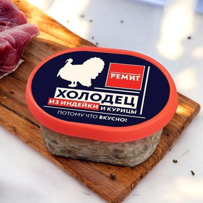 Холодец из индейки и курицы лоток 400 гр 74968