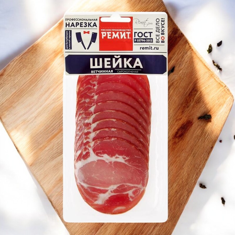 Шейка Ветчинная с/к нарезка 150 гр
