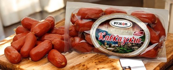 Колбаски ” Кавказские” п/к н/о мини 350 гр