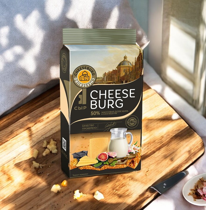 Сыр Cheeseburg топленое молоко 50 % 200 гр