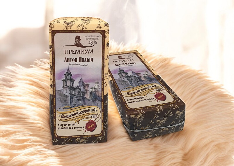 Великокняжеский сыр с аром. топл. молока ТМ “Берёзка” 46% брус ~3,8 кг (г. Столин)