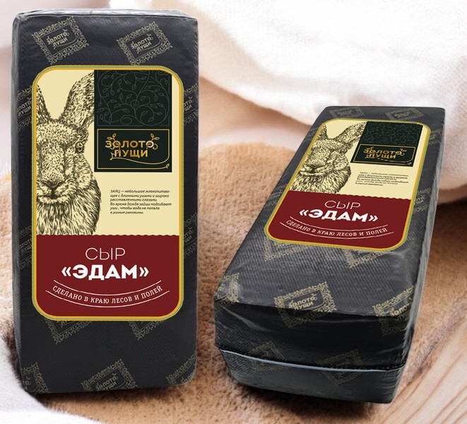 Эдам сыр 40% брус ~3,5 – 4 кг (Столин)