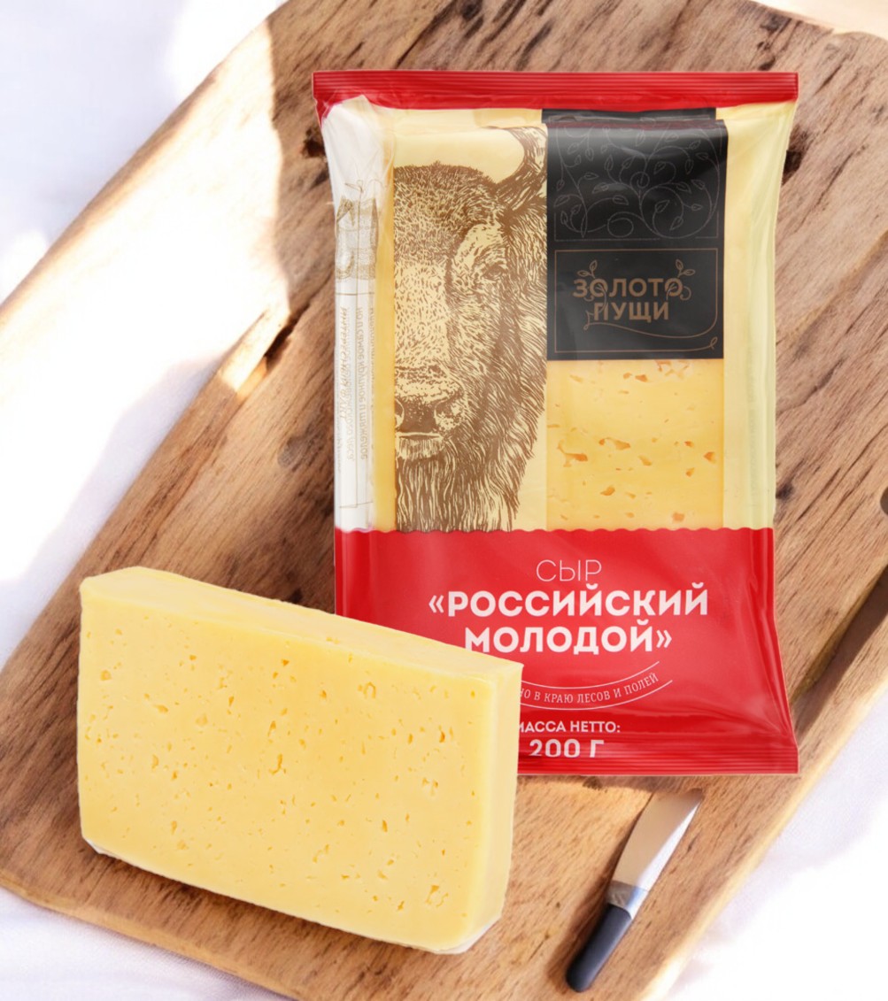 Российский молодой сыр 50% м.д.ж. 200 гр