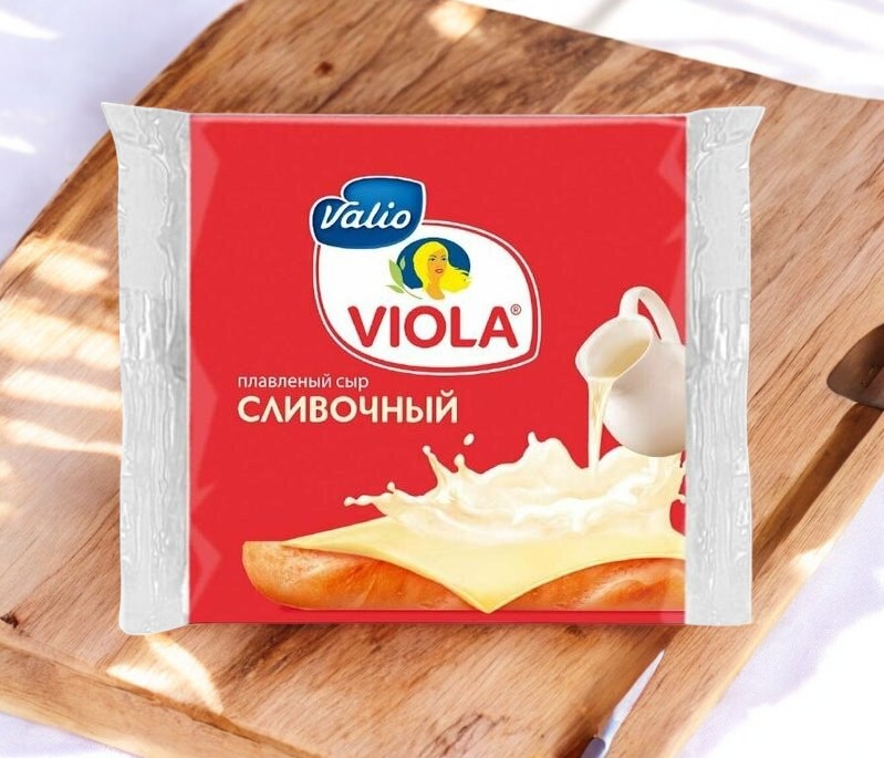 Виола “Сливочный” 45% 140 гр ТОСТ сыр плавленный