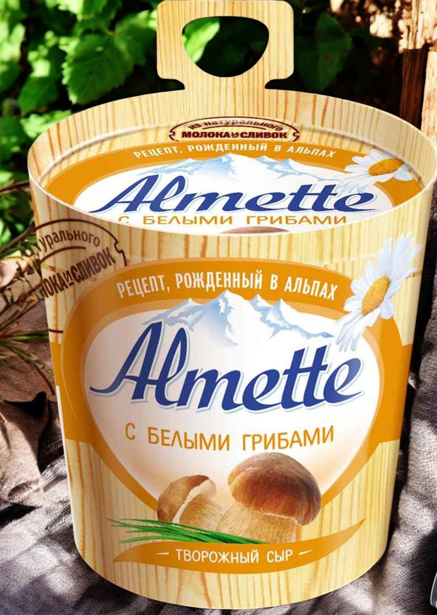 Альметте с белыми грибами 150 гр. (сыр творожн)