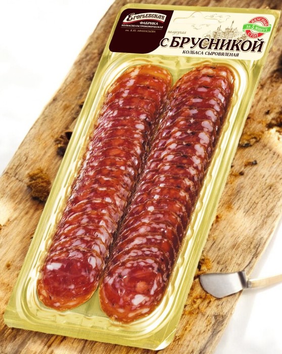 Колбаса с Брусникой с/в нар.70гр.