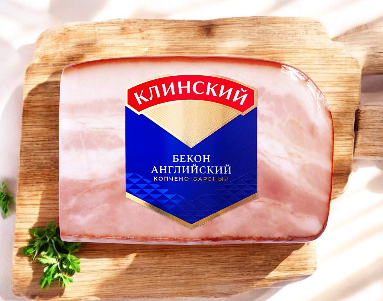 Бекон английский в/к в/у 350гр.