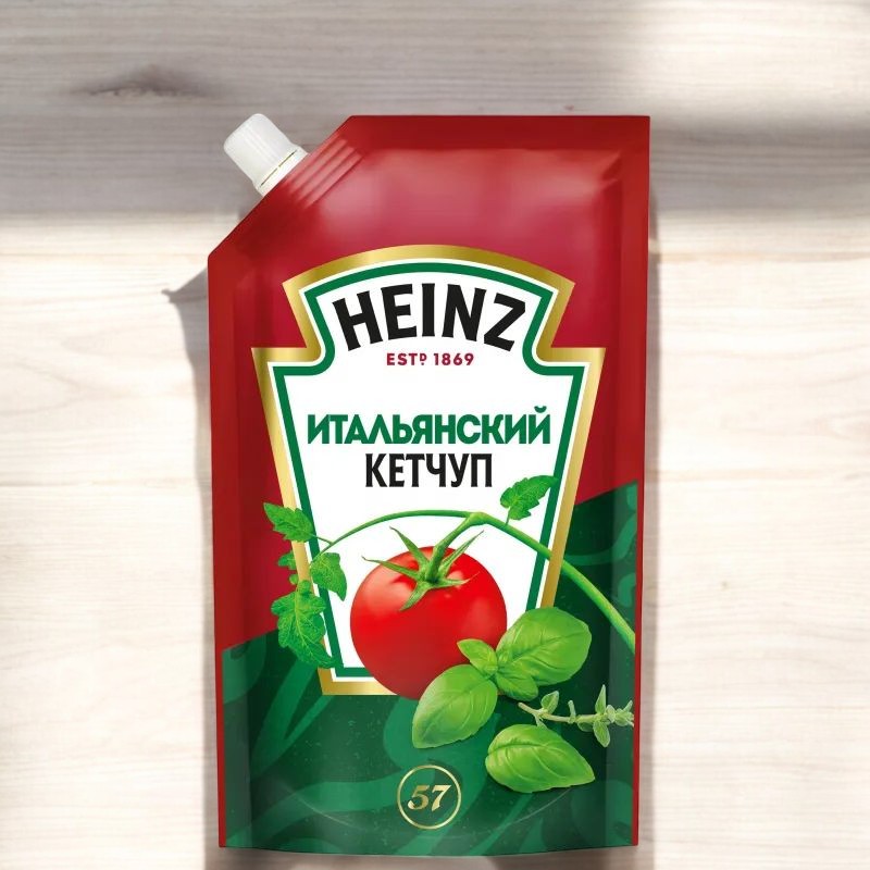 Кетчуп “Хайнц” Итальянский” дой-пак 320г 1/16