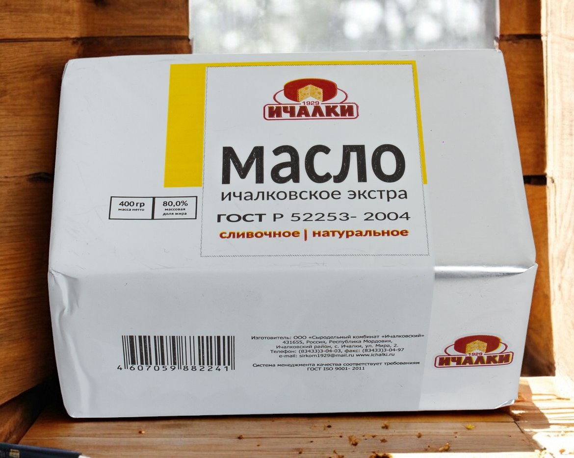 Масло “Ичалковское” 400 гр. экстра 80 %