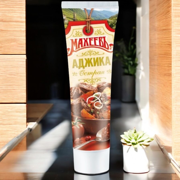 Аджика острая “Махеев” туба 100 гр. (1/15)