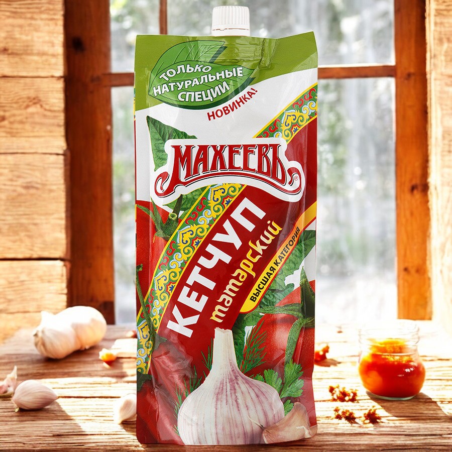 Кетчуп “Махеевъ” 300 гр ТАТАРСКИЙ дой-пак(1/16)