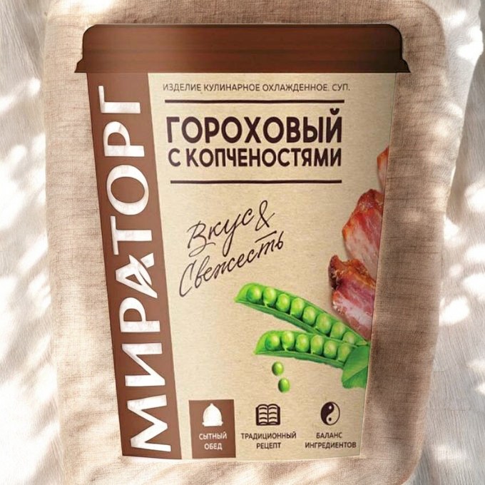Суп гороховый с копчен. 360 гр*6 (2,16кг) зам