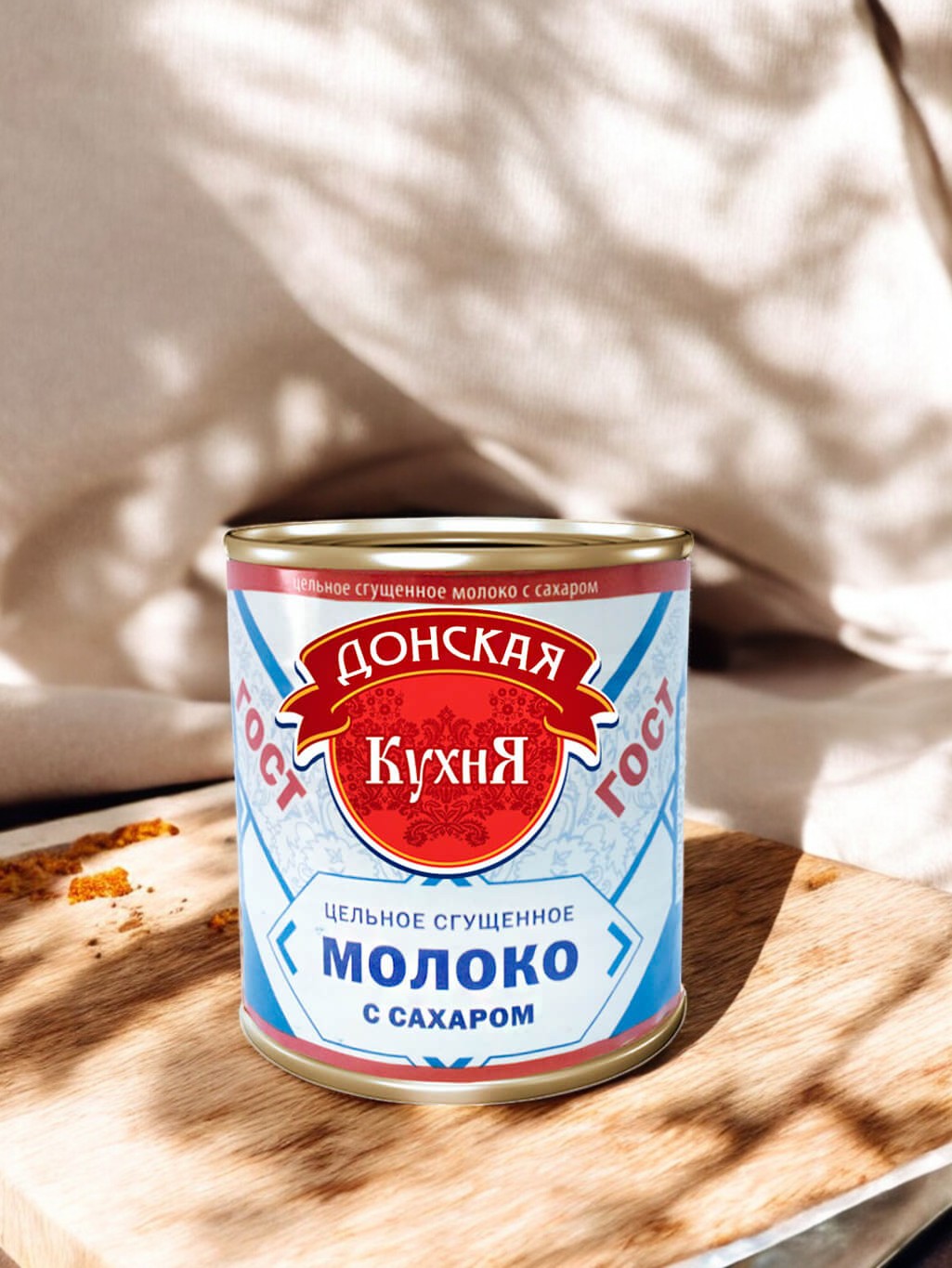 Молоко сгущеное ГОСТ Донская Кухня 8,5% ж/б 380гр (Алексеевый м/з ЗАО)