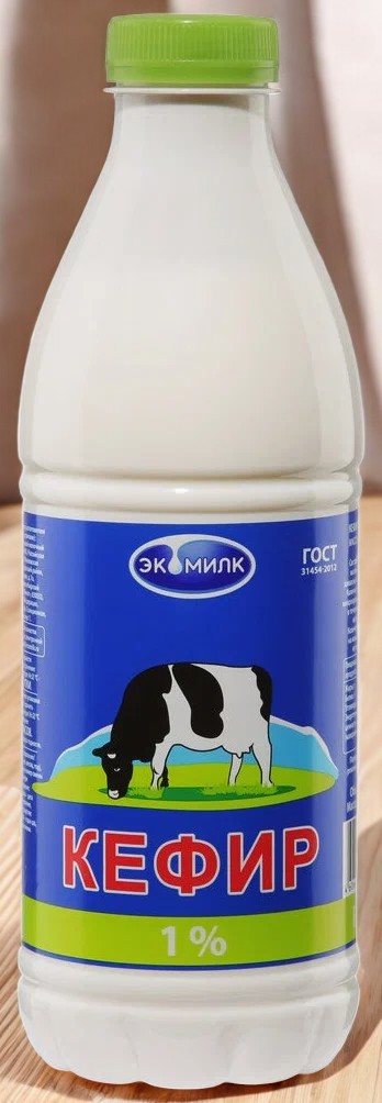 Кефир Экомилк 1% 930 мл / 955 гр ПЭТ (6 шт)