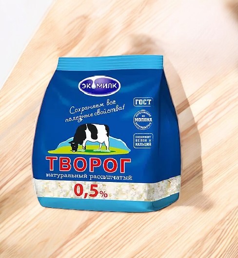 Творог Экомилк 0,5% 350 г. Рассыпчатый (6 шт.) !