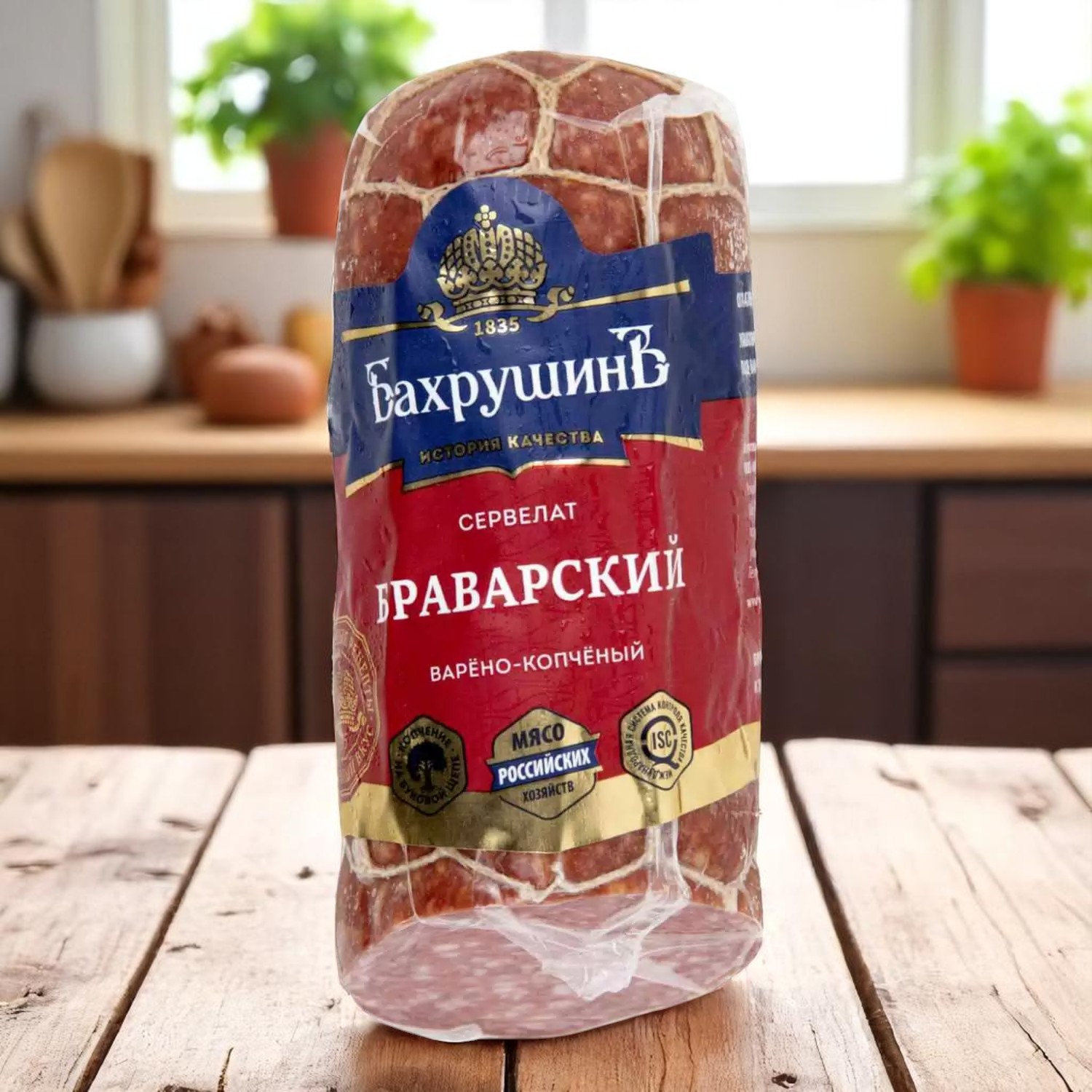 Сервелат Браварский в/к в/у ~1 кг