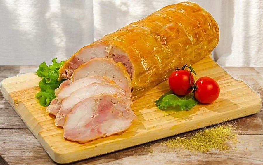 Рулет из мяса птицы газ