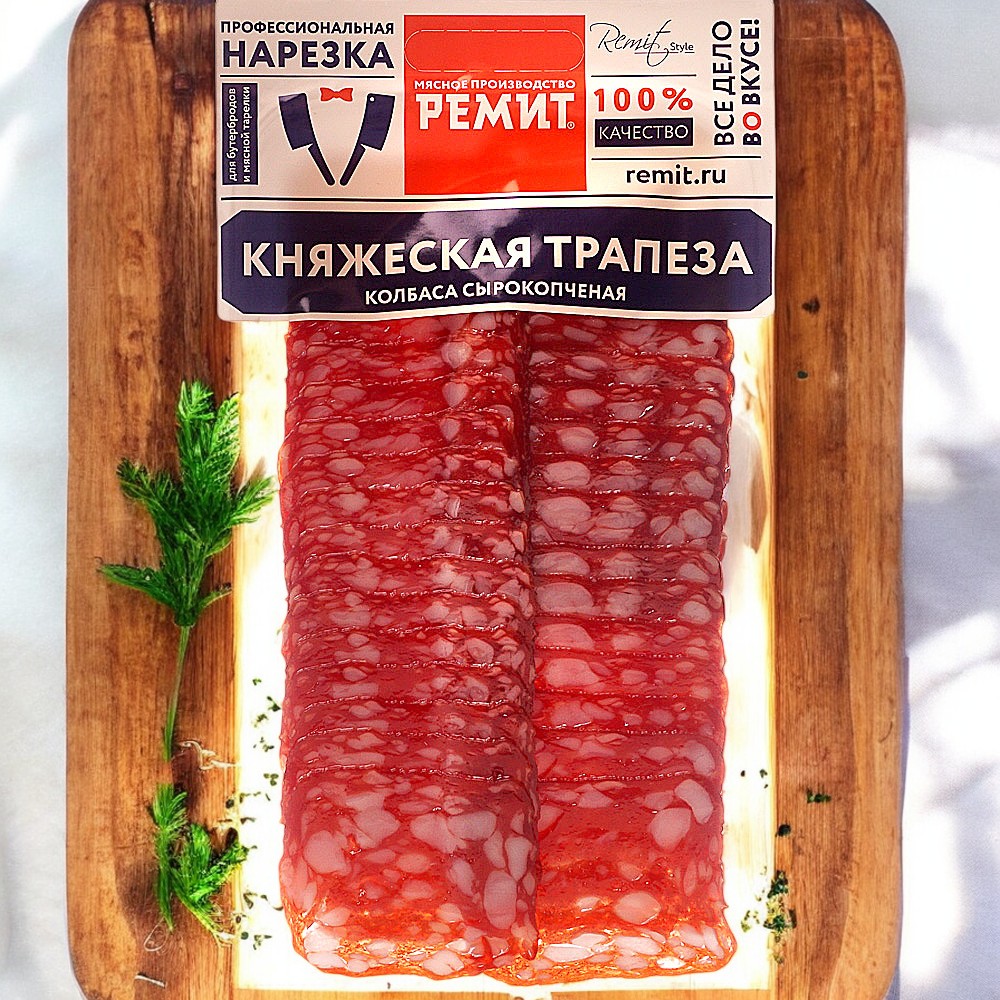 Княжеская трапеза с/к нарезка (крупный жир) 100 гр