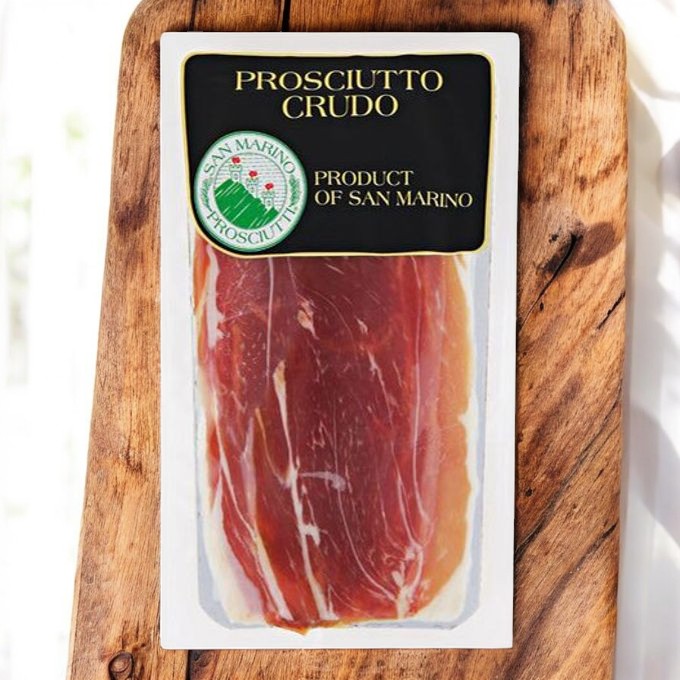 Прошутто Крудо с чёрным перцем нарезка 70 г.  т.м. “San Marino”
