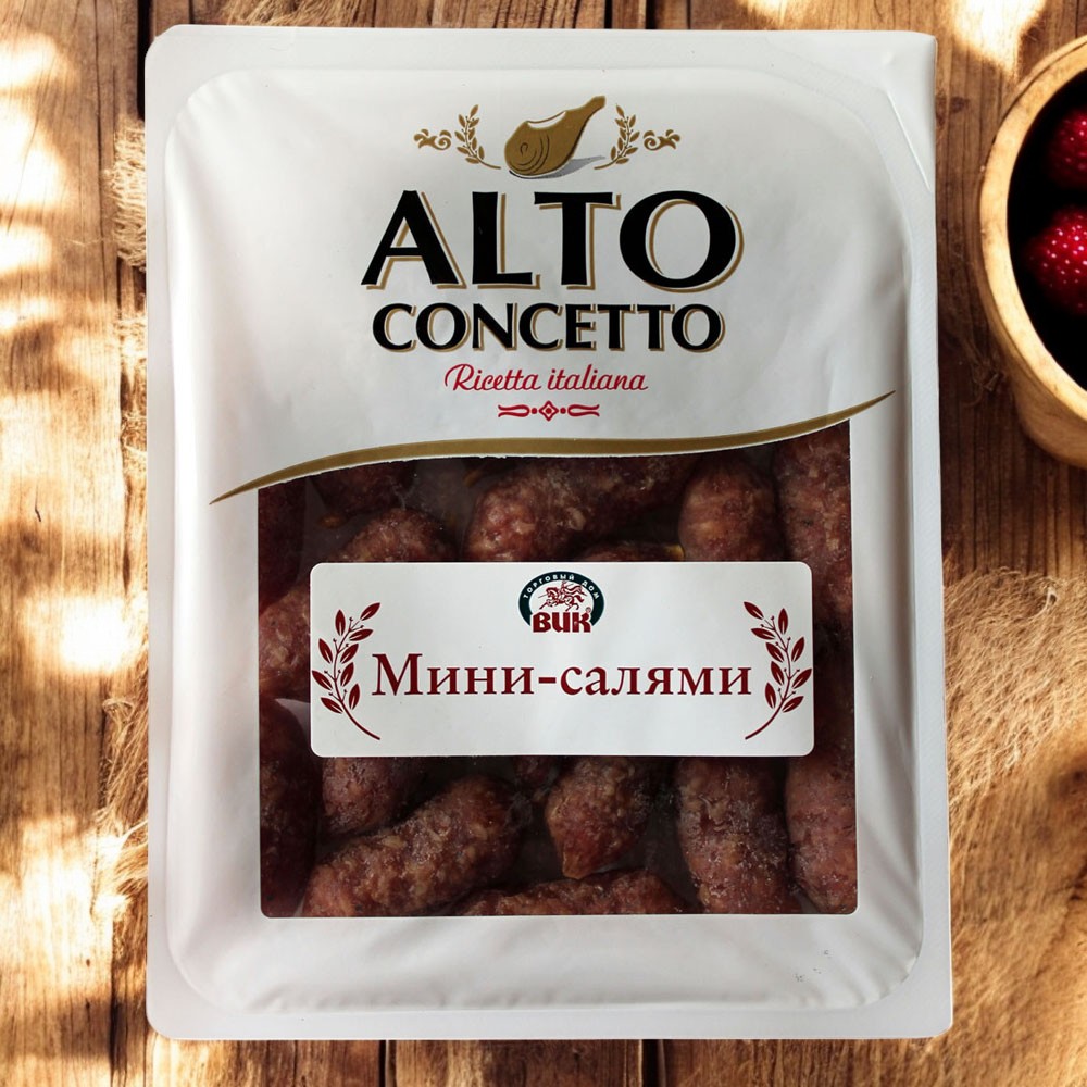 Мини салями колбаски 150 г.