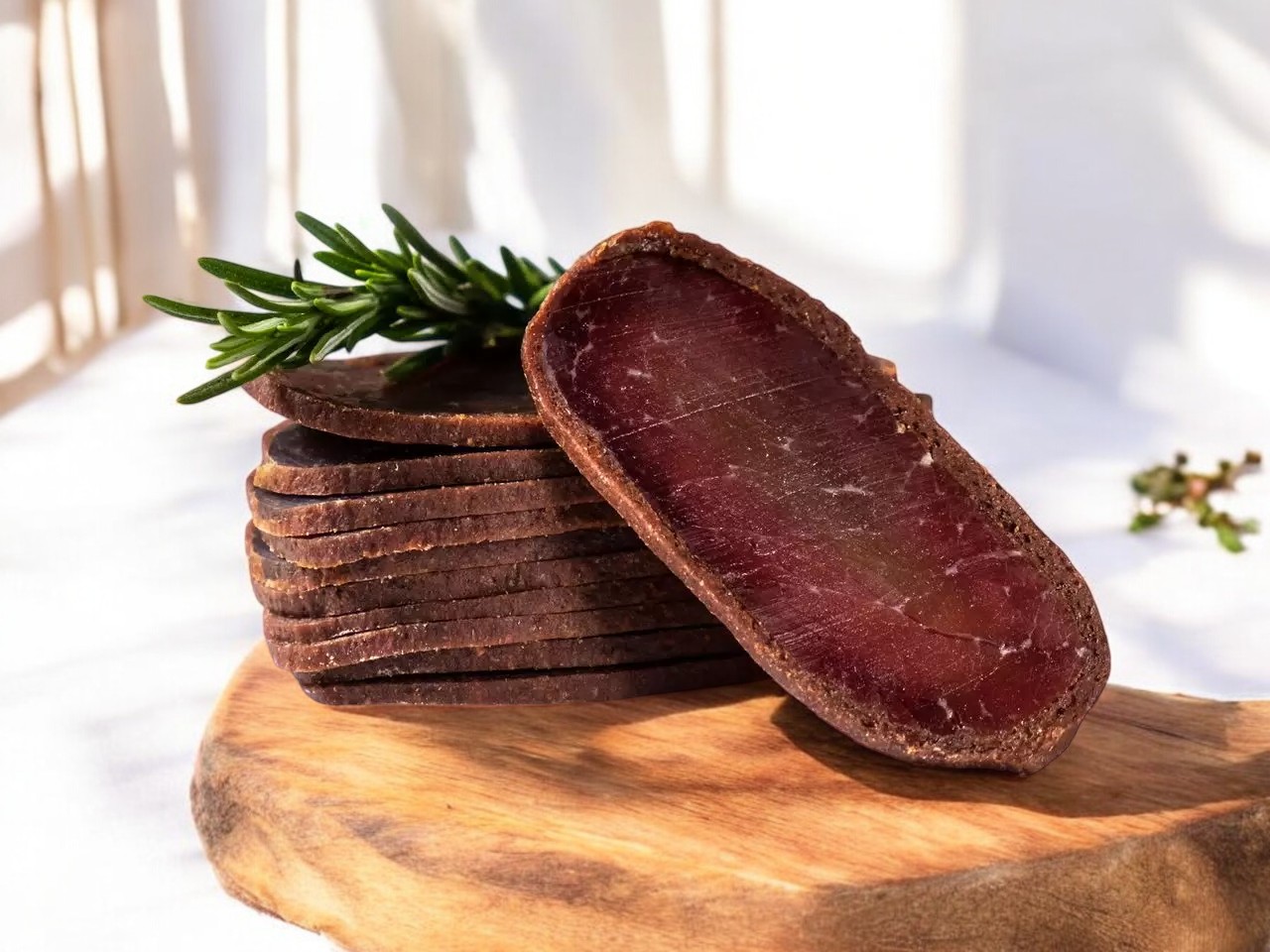 Бастурма из говядины нарезка мясной деликатес с/в 50 г