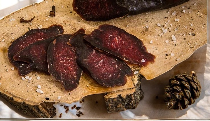 Колбаса из лося нарезка мясной деликатес с/в 75 г