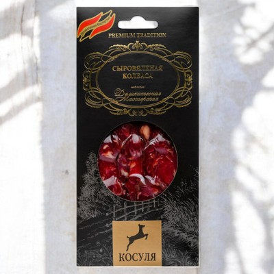 Колбаса из косули с/в нарезка 75г
