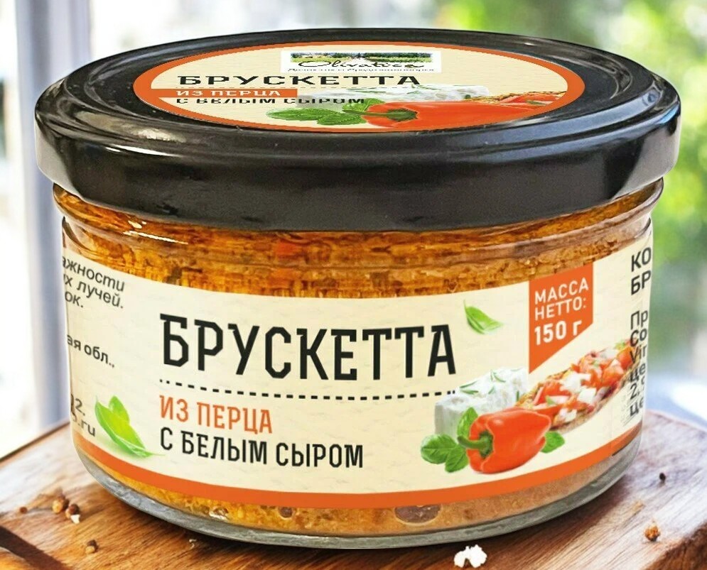 Брускетта из перца с белым сыром с/б 150 г