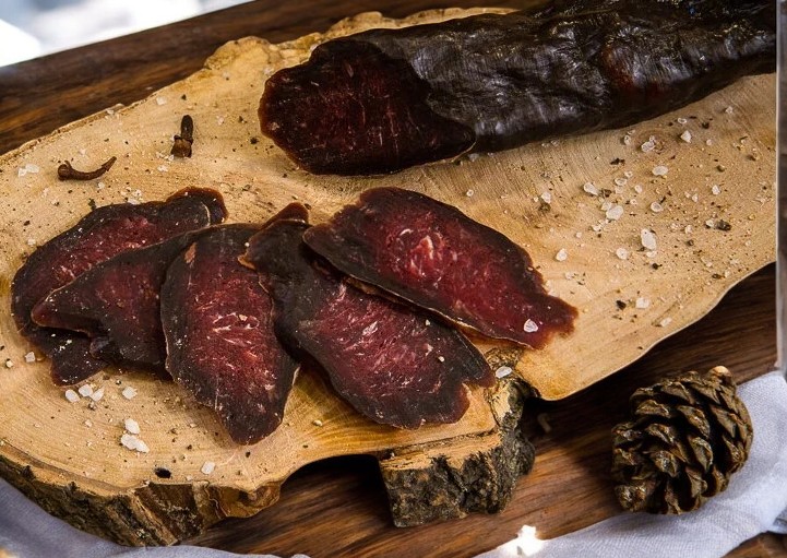 Колбаса из лося нарезка мясной деликатес с/в 75 г