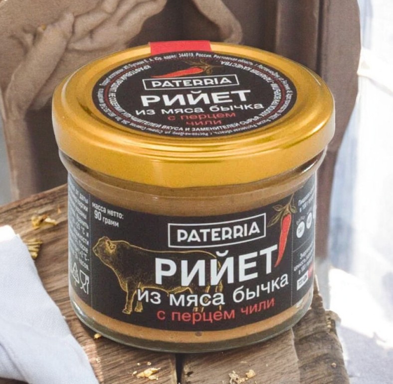 Рийет из мяса бычка с перцем чили 90г