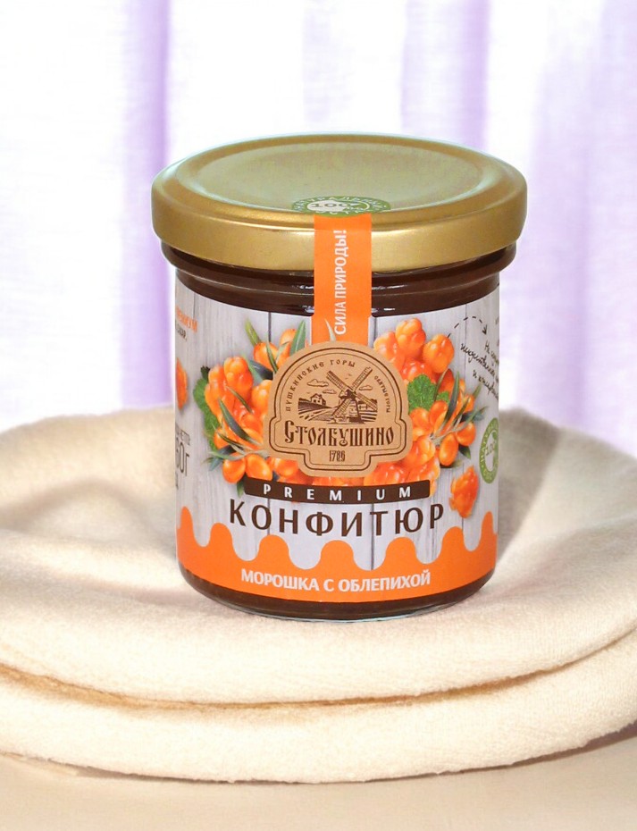 Конфитюр стерилизованный. Морошка – Облепиха. 160 гр.