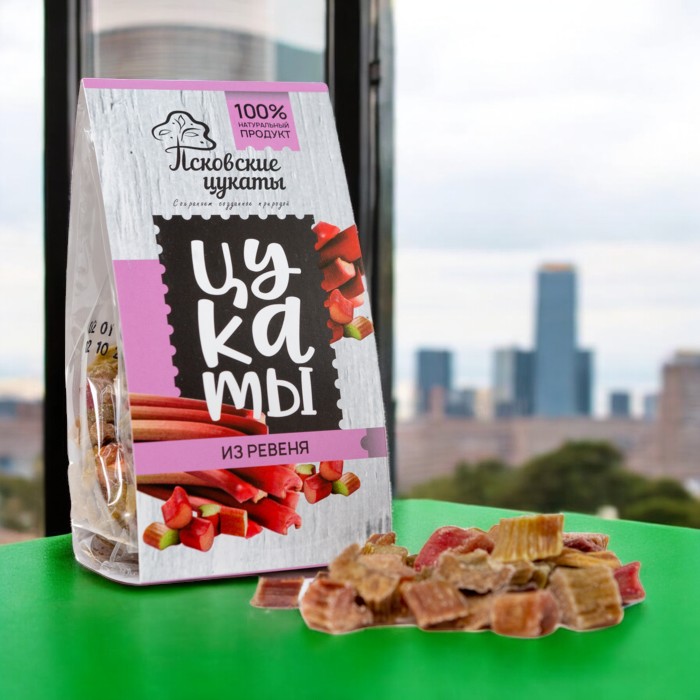 Цукаты  из ревеня  120г