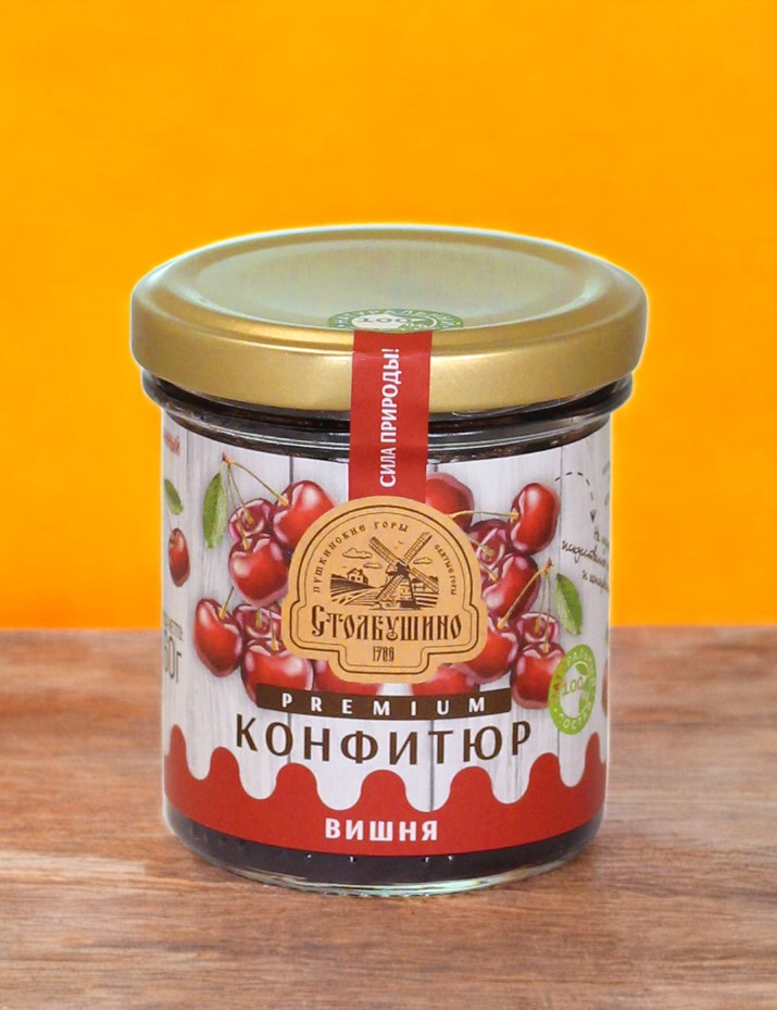 Конфитюр  PREMIUM стерилизованный. Вишня  160 гр.
