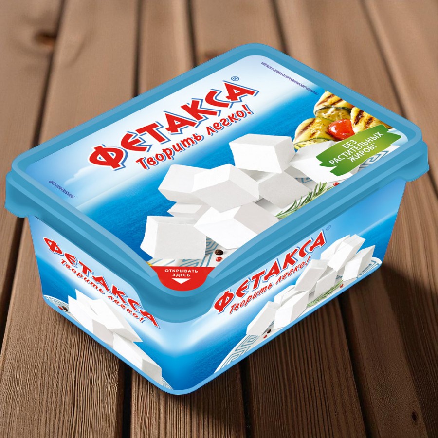 Плавленый сыр Фетакса 60% 8шт*400гр (Россия)